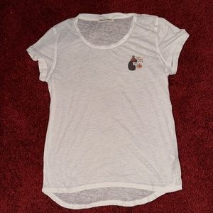 Women’s size large Wallflower t-shirt pumpkin spice latte
